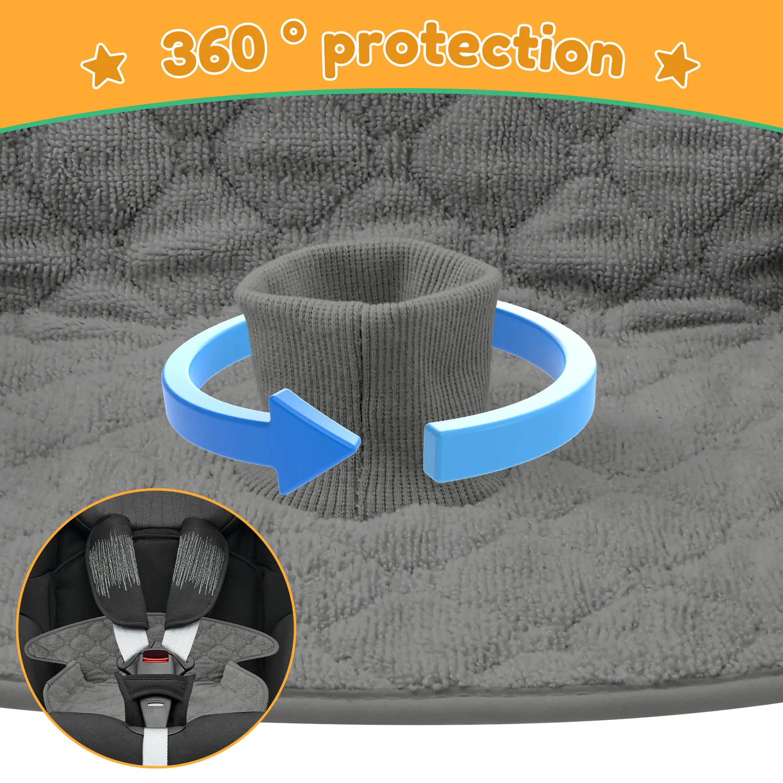 2 Pcs Baby Piddle Pad Polyeste - Infant Car Seat Cover ulasan dan harga