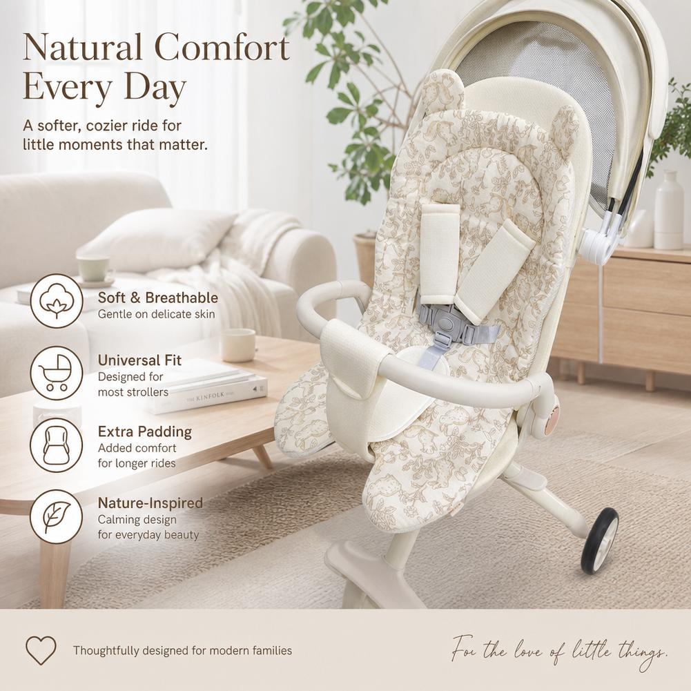 Baby Stroller Seat Cushion Sof - Infant Car Seat Cover ulasan dan harga